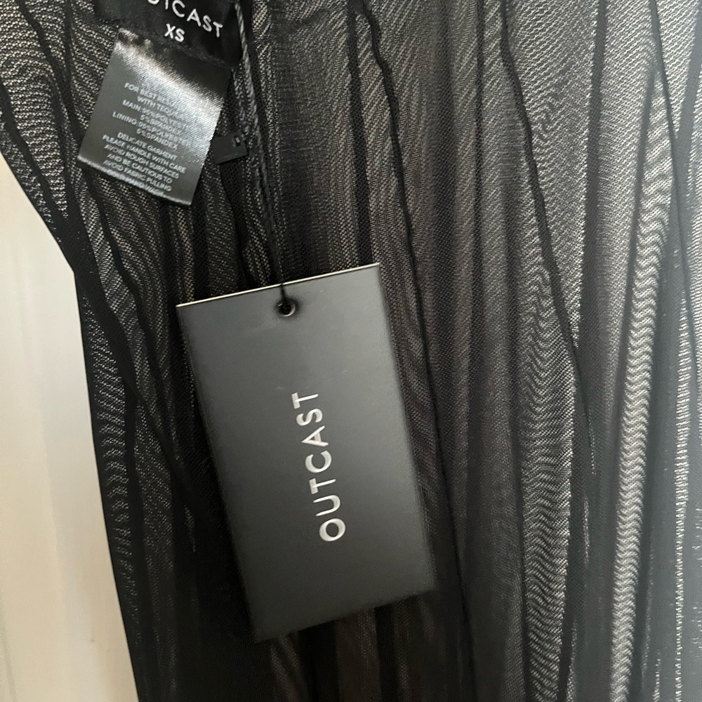 NWT Outcast Black Sheer Dress